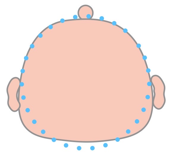 絶壁やハチ張りの図解